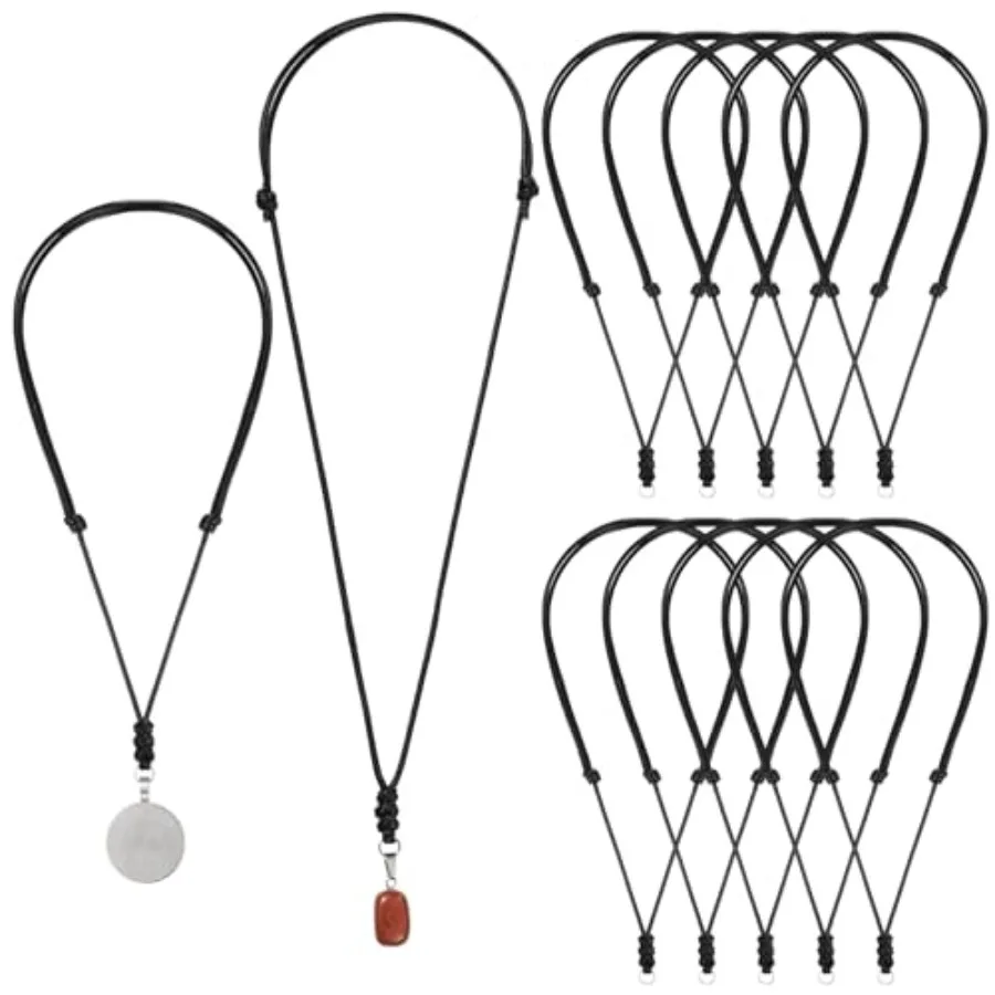 12 Pcs Rope Necklace for Men Vintage Necklace Cord Rope Adjustable Double Knotted Handmade Craft Men Choker with Metal Ring for
12 Pcs Rope Necklace for Men Vintage Necklace Cord Rope Adjustable Double Knotted Handmade Craft Men Choker with Metal Ring for