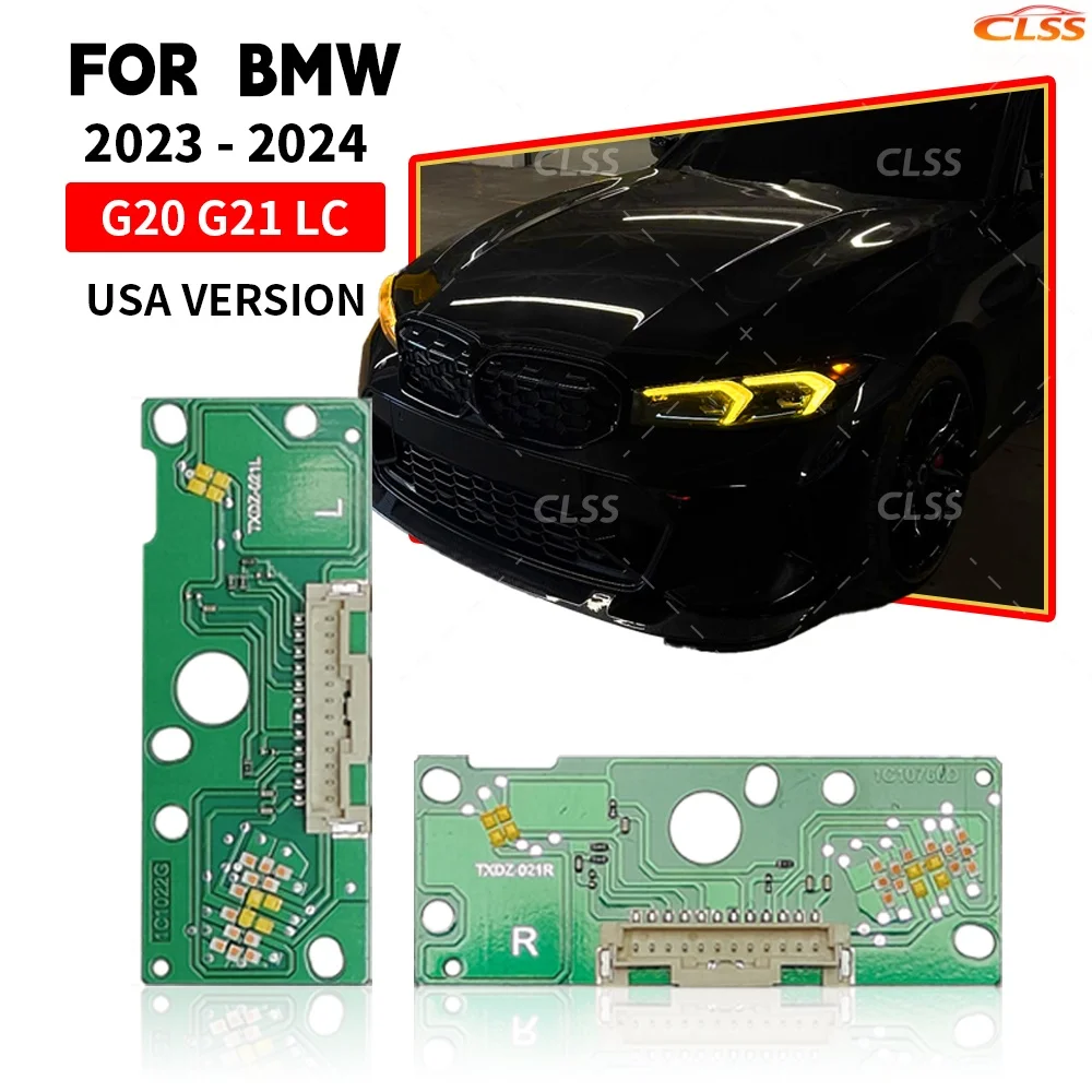 NEW DRL Board Retrofit Yellow Blue Amber For BMW 3 Series G20 G21 G28 LCI 2022-24 US LED Headlight Daytime Running Light Module
NEW DRL Board Retrofit Yellow Blue Amber For BMW 3 Series G20 G21 G28 LCI 2022-24 US LED Headlight Daytime Running Light Module