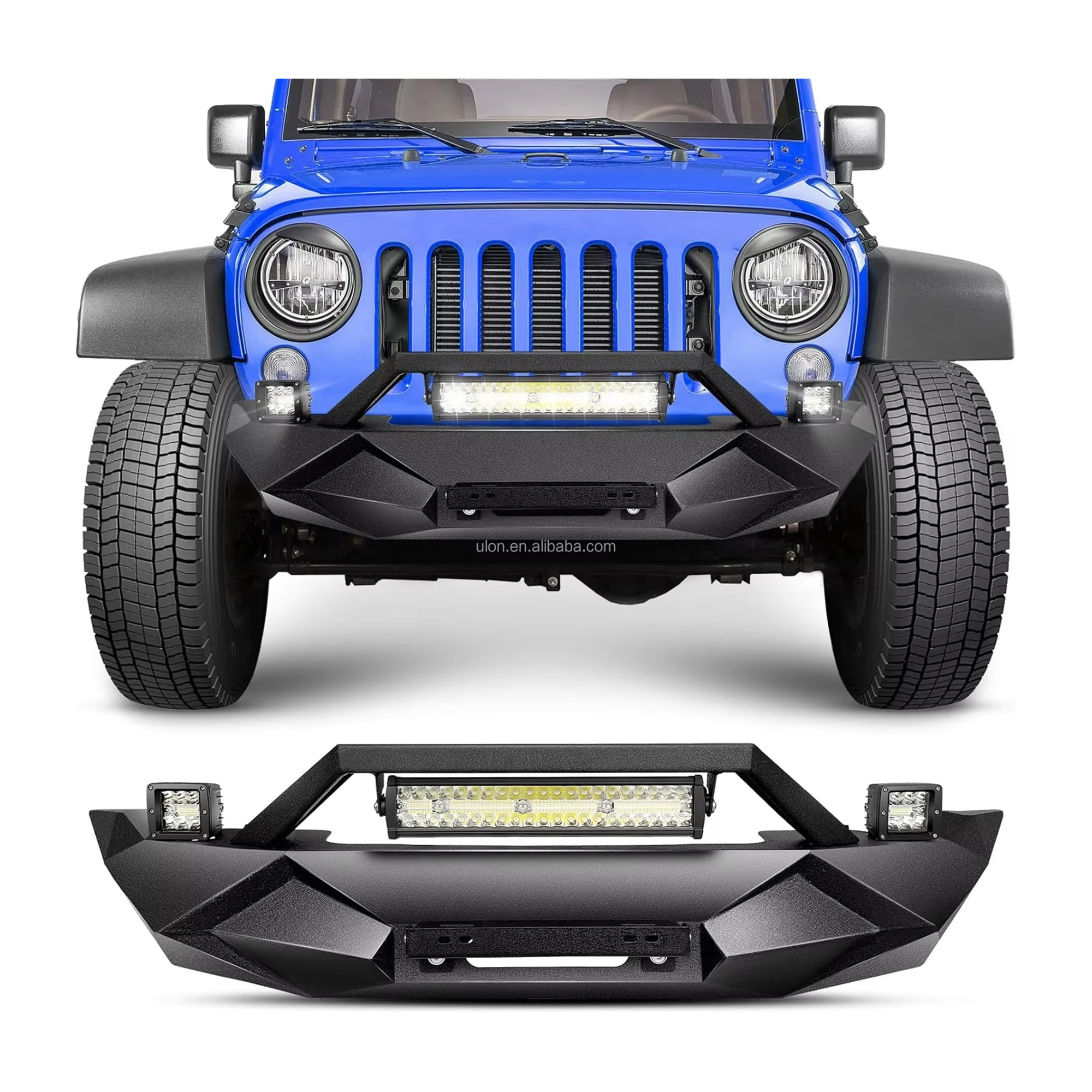 Factory Price OEM Front Bumper Fit 2007-2023 Jeep Wrangler JK JL JT Gladiator Bumper with Winch Plate and License Plate Frame
Factory Price OEM Front Bumper Fit 2007-2023 Jeep Wrangler JK JL JT Gladiator Bumper with Winch Plate and License Plate Frame