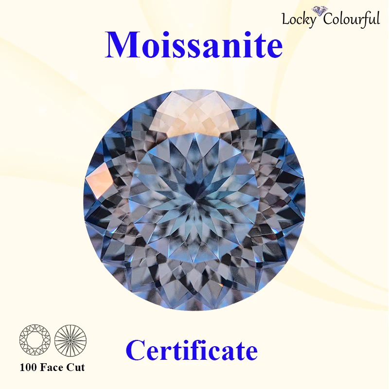 Moissanite Round Shape 100 Faces Cut Ice Blue Color VVS1 Bead for Charms DIY Jewelry Making Necklace Rings with GRA Certificate
Moissanite Round Shape 100 Faces Cut Ice Blue Color VVS1 Bead for Charms DIY Jewelry Making Necklace Rings with GRA Certificate