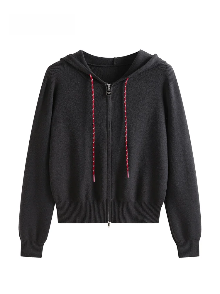 JZZDEMM Zipper Hoodie Women's Slim Fit Knitted Cardigan Pure Color Anti-Aging Faionable Trendy Commuting Sle Retro Feel
JZZDEMM Zipper Hoodie Women's Slim Fit Knitted Cardigan Pure Color Anti-Aging Faionable Trendy Commuting Sle Retro Feel