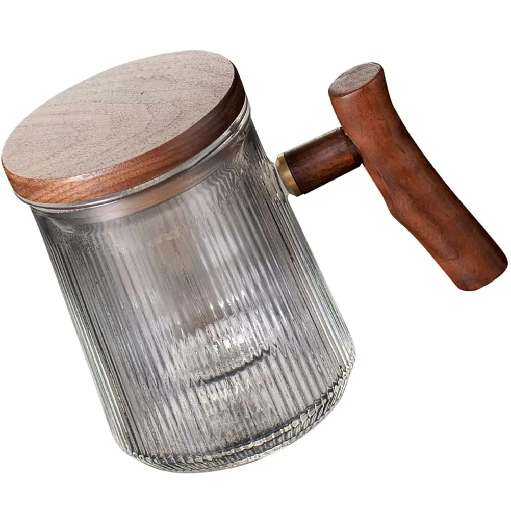 Vertical Pattern Glass Tea Cup Set 380ml Striped Wooden Handle Flat Cover Infuser Lid for Home Office Practical Gift
Vertical Pattern Glass Tea Cup Set 380ml Striped Wooden Handle Flat Cover Infuser Lid for Home Office Practical Gift