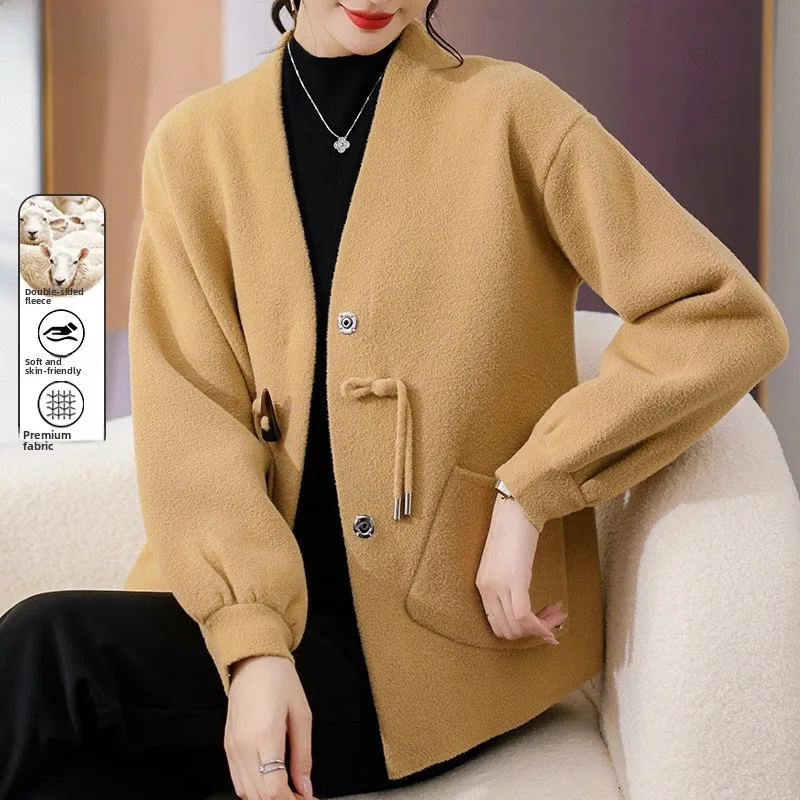 Весенне-осеннее шерстяное пальто для женщин: модное, прямого кроя, с карманами, для женщин среднего и старшего возраста, верхняя одежда
Весенне-осеннее шерстяное пальто для женщин: модное, прямого кроя, с карманами, для женщин среднего и старшего возраста, верхняя одежда