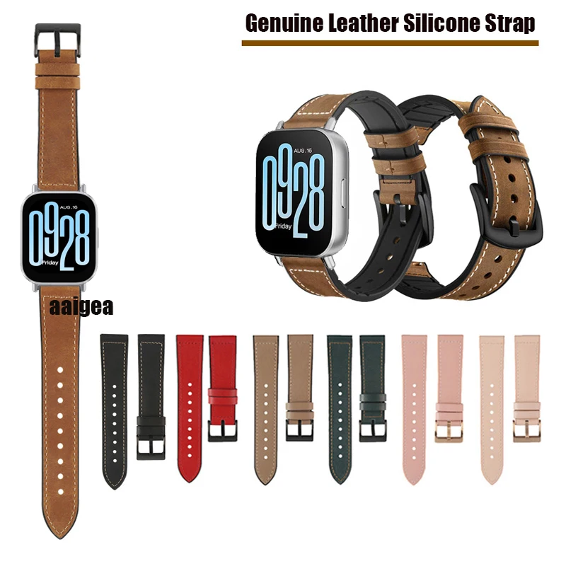 Leather + Silicone Strap Band For Xiaomi Redmi Watch 5 Active / Redmi Watch 5 Lite Bracelet
Leather + Silicone Strap Band For Xiaomi Redmi Watch 5 Active / Redmi Watch 5 Lite Bracelet