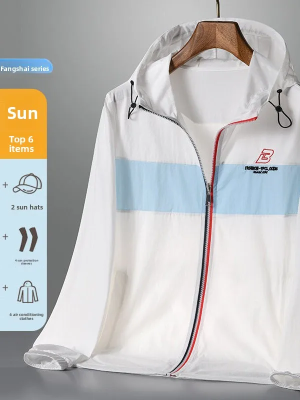 Slim Fit Summer New Arrival Men's Light Windbreaker Casual Loose Sun Protection Hooded Jaet Faionable Versatile Top
Slim Fit Summer New Arrival Men's Light Windbreaker Casual Loose Sun Protection Hooded Jaet Faionable Versatile Top