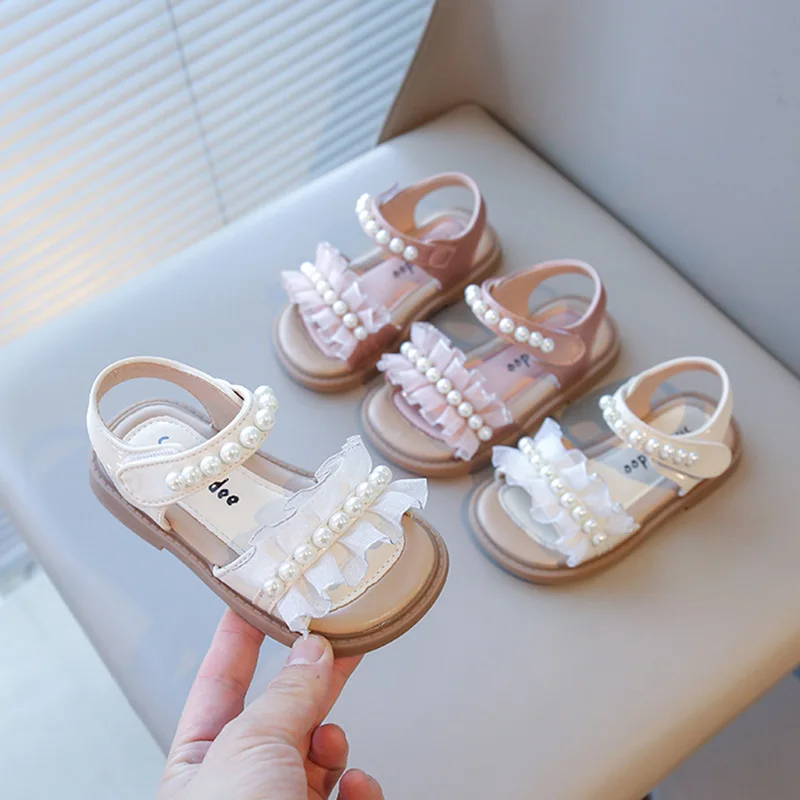 2026 Summer Girls Sandals Kids Cute Pearl Princess Flat Shoes Soft PU Leather Sandals Comfortable Lightweight Daily Wear
2026 Summer Girls Sandals Kids Cute Pearl Princess Flat Shoes Soft PU Leather Sandals Comfortable Lightweight Daily Wear