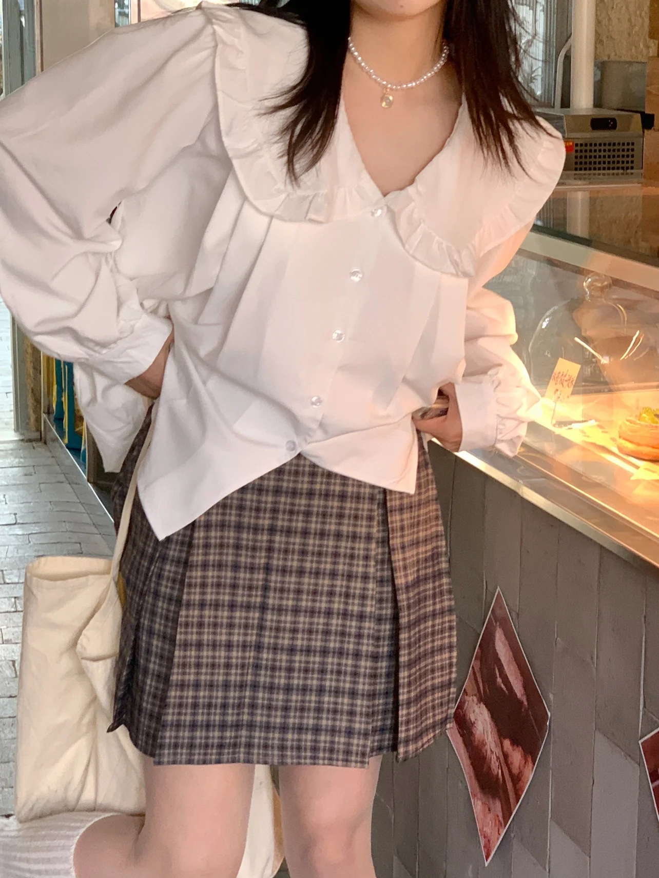 High Waist Box Pleat Plaid A-Line Skirt Retro Sle Women's Spring Summer Korean Faion Versatile f-length Skirt
High Waist Box Pleat Plaid A-Line Skirt Retro Sle Women's Spring Summer Korean Faion Versatile f-length Skirt