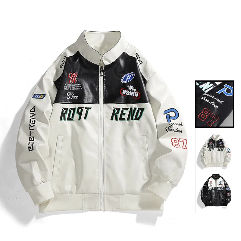 American Leather Jacket Coats Male Spring Autumn Street Pilot Motorcycle Clothing Hiphop Trend Loose Luffian Handsome Top Coats
American Leather Jacket Coats Male Spring Autumn Street Pilot Motorcycle Clothing Hiphop Trend Loose Luffian Handsome Top Coats