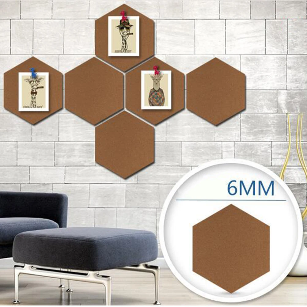 5pcs Hexagonal Wall Natural Tile Soundproof Notice Board Cork Tiles Cork Board Tile Home Office Classroom Decor
5pcs Hexagonal Wall Natural Tile Soundproof Notice Board Cork Tiles Cork Board Tile Home Office Classroom Decor