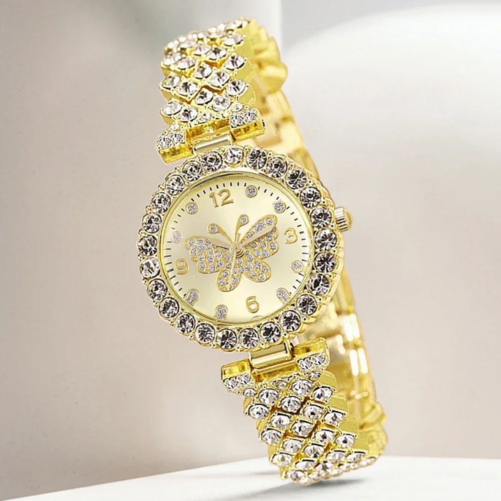 4PCS Golden Butterfly Element Trendy Fashion Luxury Women's Quartz Watch Bracelet Set
4PCS Golden Butterfly Element Trendy Fashion Luxury Women's Quartz Watch Bracelet Set