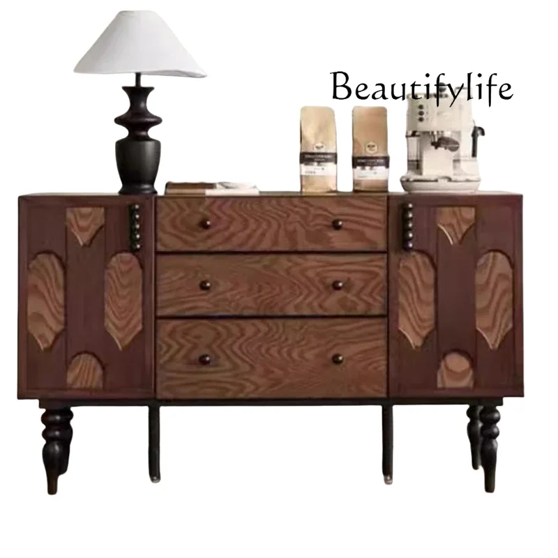 Living room storage chest bedroom TV cabinet Medieval entrance cabinet Solid wood American retro dining side cabinet
Living room storage chest bedroom TV cabinet Medieval entrance cabinet Solid wood American retro dining side cabinet