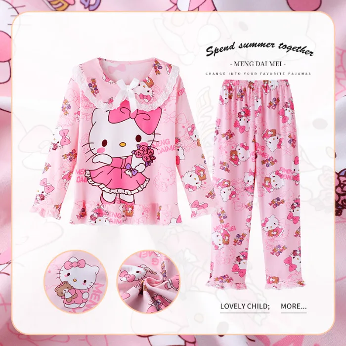 Pajamas Kuromi Pochacco Princess Kawaii Cartoon Fashion Girls Sweet Soft Home Clothes 2Pcs Anime Spring Autumn Children's
Pajamas Kuromi Pochacco Princess Kawaii Cartoon Fashion Girls Sweet Soft Home Clothes 2Pcs Anime Spring Autumn Children's