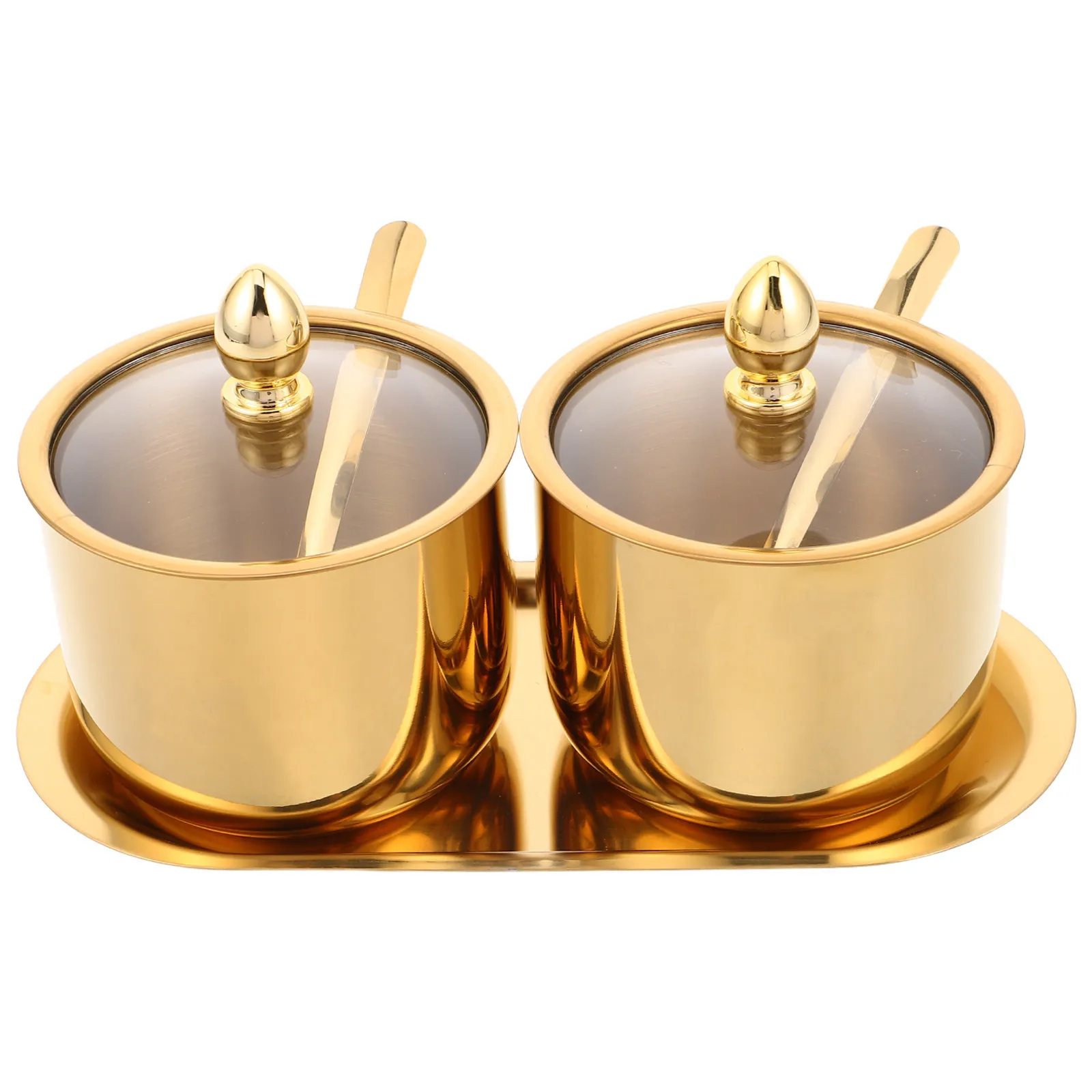 1Set Stainless Steel Seasoning Box Set 13.5oz Spice Jar Glass Lid Spoon Tray Kitchen Countertop Sugar Cube Condiment Container
1Set Stainless Steel Seasoning Box Set 13.5oz Spice Jar Glass Lid Spoon Tray Kitchen Countertop Sugar Cube Condiment Container