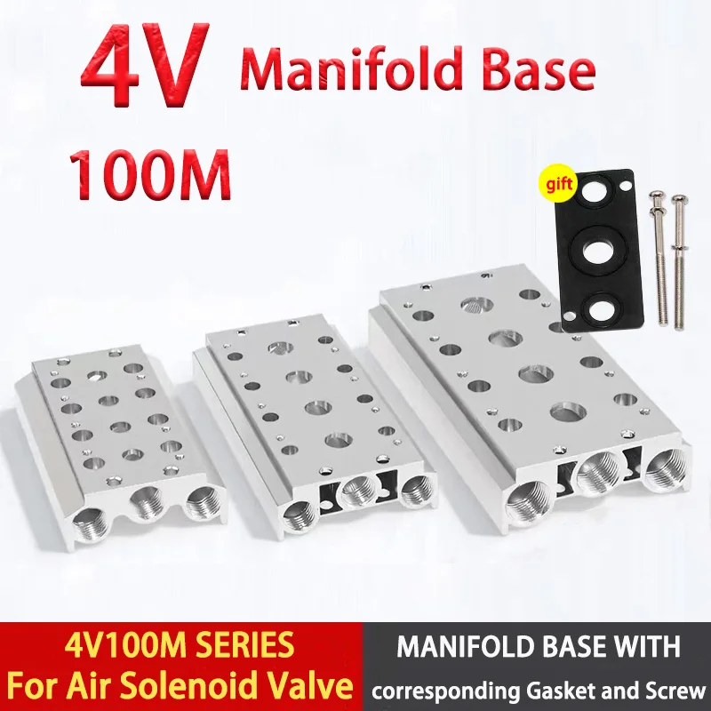 1pcs 100M Material Alumiume Manifold Base Suitable For Pneumatic Solenoid Valve 4V110-06 Exhaust Plate Base With Gasket Screw
1pcs 100M Material Alumiume Manifold Base Suitable For Pneumatic Solenoid Valve 4V110-06 Exhaust Plate Base With Gasket Screw