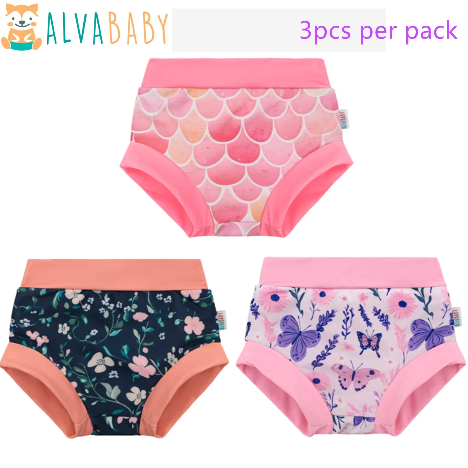 (3pcs per Pack) Swim Diaper ALVABABY Baby Toddler Reusable Swimsuit for Boy's and Girl's for Swim Classes Swim Trunk Swimwear
(3pcs per Pack) Swim Diaper ALVABABY Baby Toddler Reusable Swimsuit for Boy's and Girl's for Swim Classes Swim Trunk Swimwear