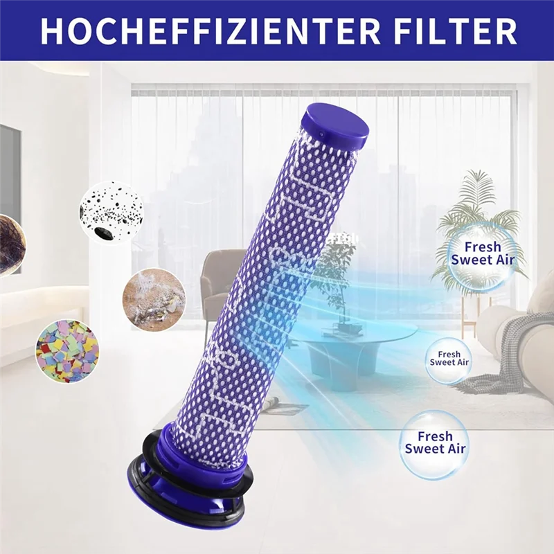 AT63-Vacuum Filter Replacement Kit For Dyson V7 V8 Cordless Vacuum Pre & Post Filter, Replaces Part 965661-01 & 967478-01
AT63-Vacuum Filter Replacement Kit For Dyson V7 V8 Cordless Vacuum Pre & Post Filter, Replaces Part 965661-01 & 967478-01