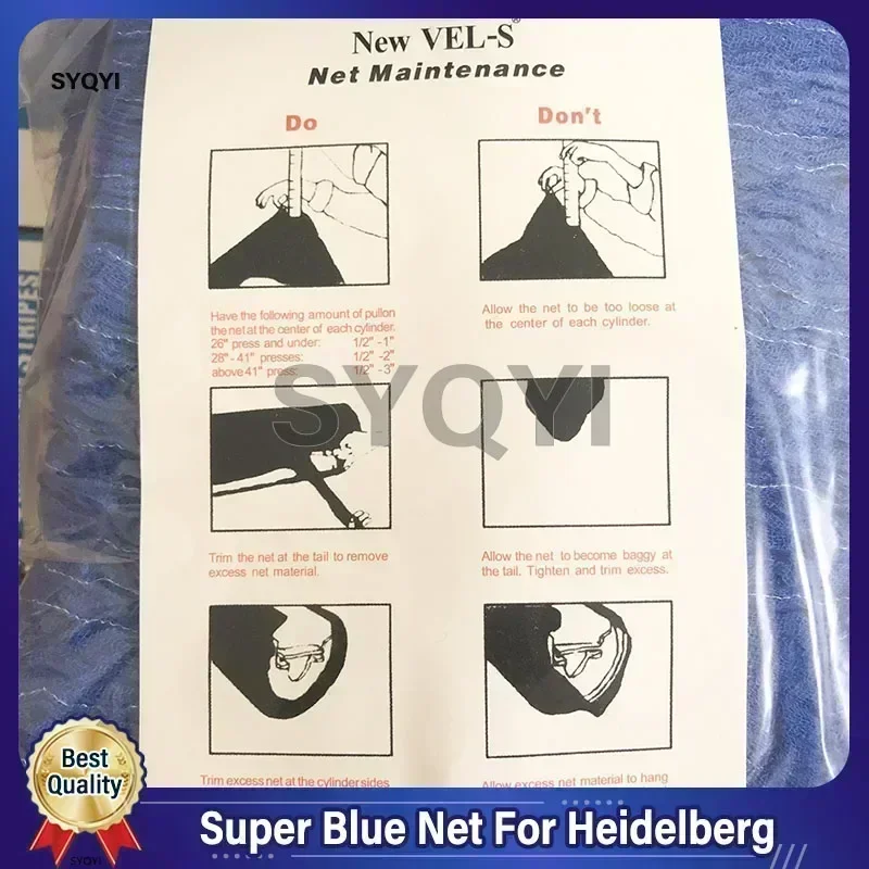 Super Blue Net For Heidelberg SM102 CD102 SM74 GTO46 GTO52 Printing Machine
Super Blue Net For Heidelberg SM102 CD102 SM74 GTO46 GTO52 Printing Machine