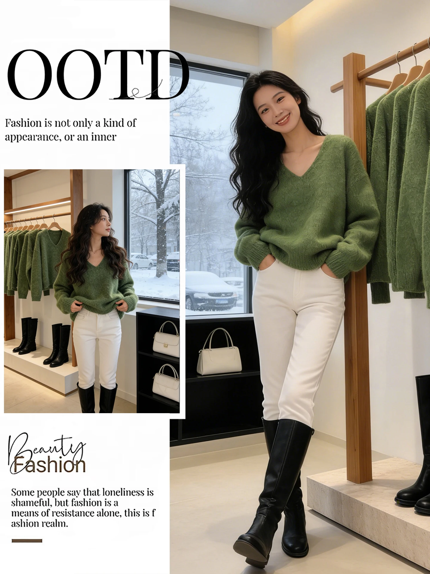 Korean Style V-Neck Knitted Sweater Women's Slimming Sweet Style Base Shirt Green Color Spring 2026 Commute Soft Polyester Fiber
Korean Style V-Neck Knitted Sweater Women's Slimming Sweet Style Base Shirt Green Color Spring 2026 Commute Soft Polyester Fiber