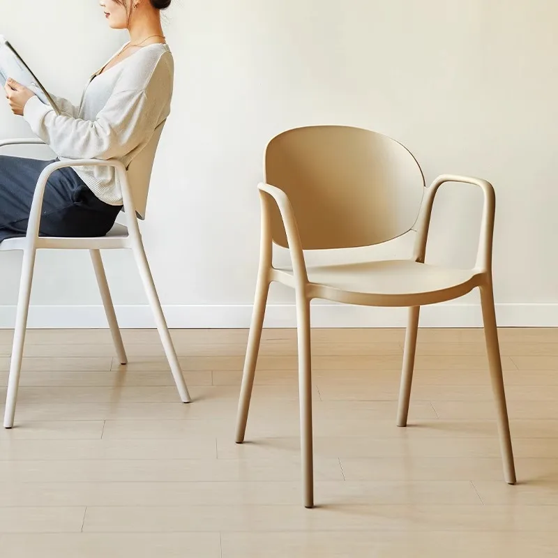 Furniture for small-sized apartments dining table plastic chair small apartment backrest stool cafe stackable armchair
Furniture for small-sized apartments dining table plastic chair small apartment backrest stool cafe stackable armchair