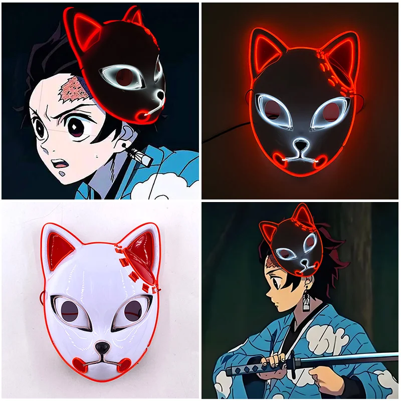 Halloween Neon Mask Japanese Anime Demon Slayer Mask luminous Kamado Tanjirou mask Halloween Cosplay Costume Props
Halloween Neon Mask Japanese Anime Demon Slayer Mask luminous Kamado Tanjirou mask Halloween Cosplay Costume Props