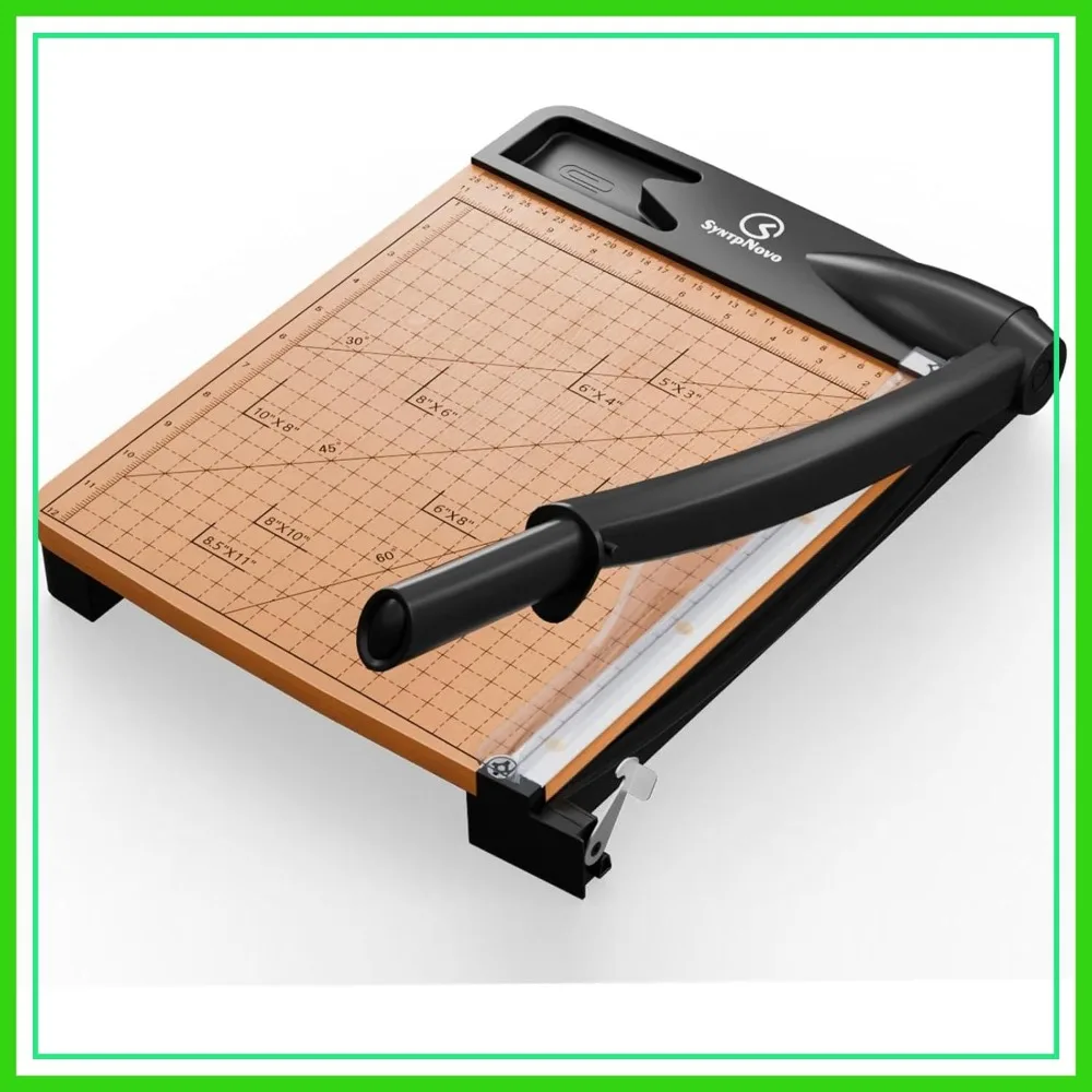 12 Inch Heavy Duty Paper Cutter, Guillotine Trimmer, 16-Sheet Capacity, Black
12 Inch Heavy Duty Paper Cutter, Guillotine Trimmer, 16-Sheet Capacity, Black