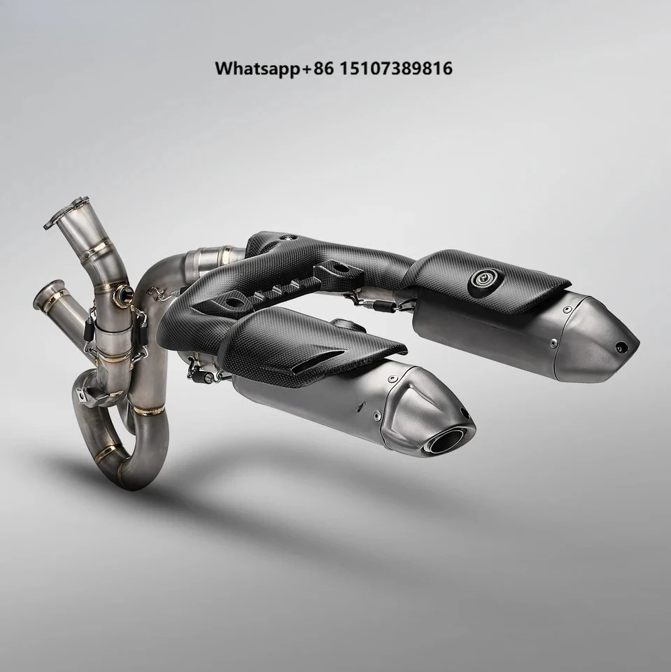 2025 Panigale V2 V2S StreetFighter Titanium Alloy Motorcycle Exhaust System Modification Dual AK Muffler New Design
2025 Panigale V2 V2S StreetFighter Titanium Alloy Motorcycle Exhaust System Modification Dual AK Muffler New Design