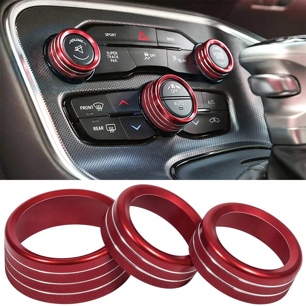 3 Pcs Air Conditioning Button Cover Climate Control Ring Car Start Knob Aluminum Alloy Decorative Heater Audio
3 Pcs Air Conditioning Button Cover Climate Control Ring Car Start Knob Aluminum Alloy Decorative Heater Audio