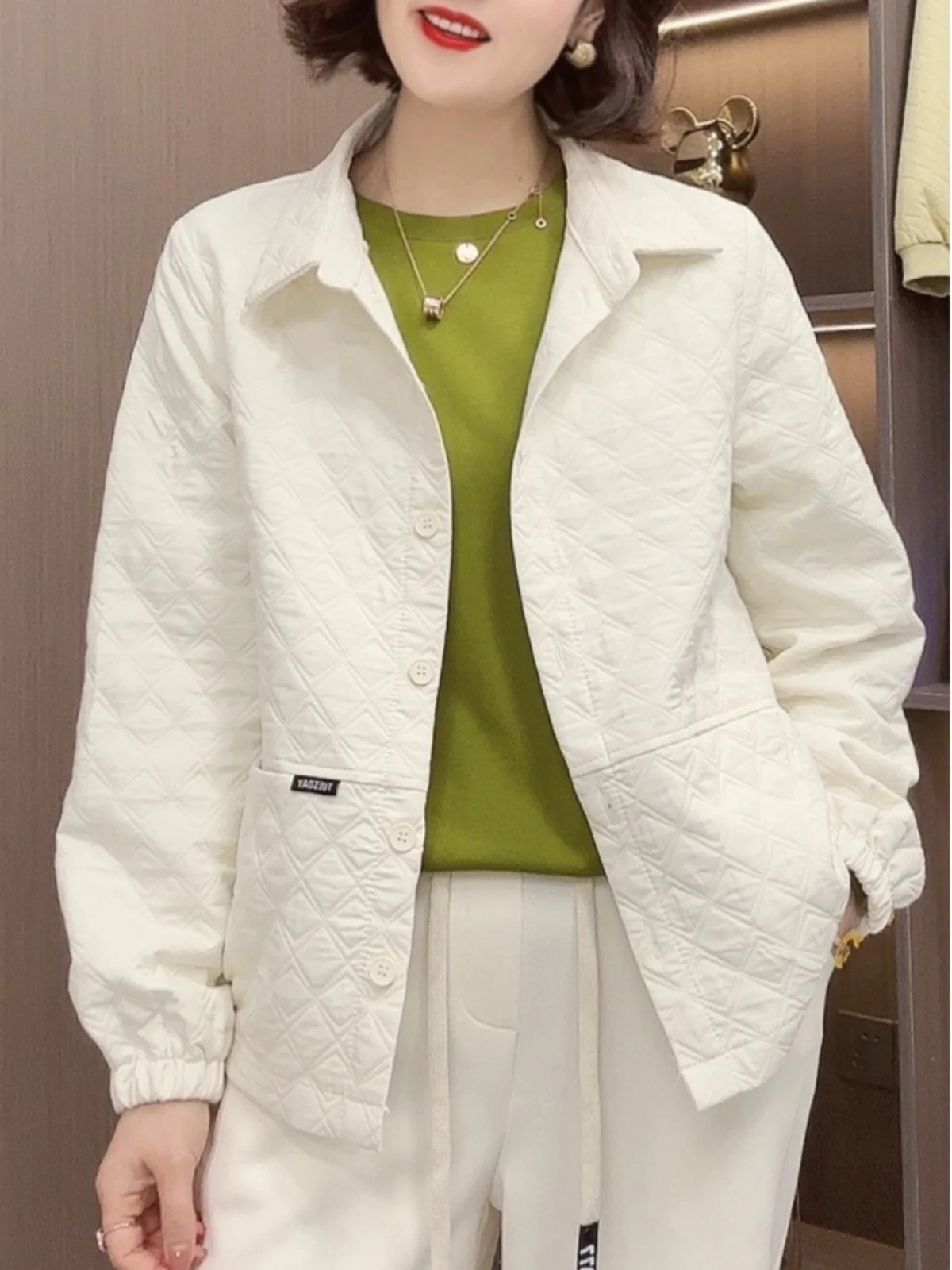 Spring Baseball Jacket Women's New 2026 Style Loose Fit Long Sleeve round Neck Button up Coat for Middle-Aged And Elderly Sho...
Spring Baseball Jacket Women's New 2026 Style Loose Fit Long Sleeve round Neck Button up Coat for Middle-Aged And Elderly Sho...