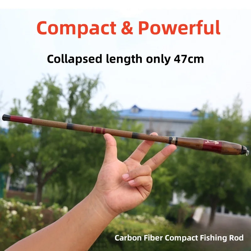 1.8m-4.5m Short Section Fishing Rod Carbon Ultra Light Hard Pocket Mini Hand Rod for Fresh Water Fishing
1.8m-4.5m Short Section Fishing Rod Carbon Ultra Light Hard Pocket Mini Hand Rod for Fresh Water Fishing
