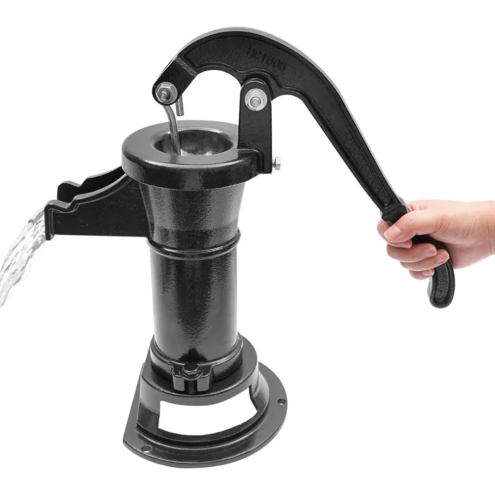 Hand Water Pump, Antique Style Cast Iron Pitcher Pump Manual Well Pump - 25ft Max Lift & 5Gal/mim Max Flow Rate for Outdoor Gard
Hand Water Pump, Antique Style Cast Iron Pitcher Pump Manual Well Pump - 25ft Max Lift & 5Gal/mim Max Flow Rate for Outdoor Gard