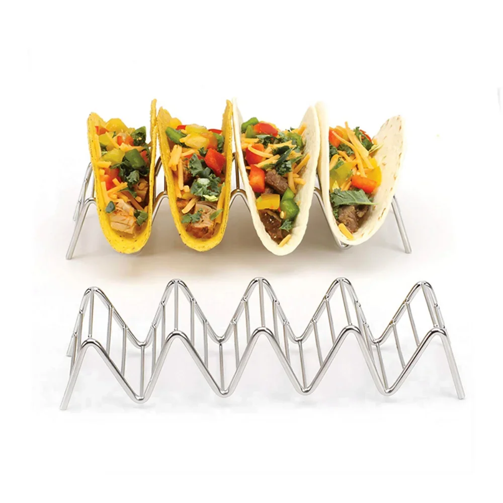 Stainless Steel Taco Holders Wave Shape Slots Mexican Food Rack Maquina Para Hacer Tortillas Electrica Cooking Empanada Pies
Stainless Steel Taco Holders Wave Shape Slots Mexican Food Rack Maquina Para Hacer Tortillas Electrica Cooking Empanada Pies