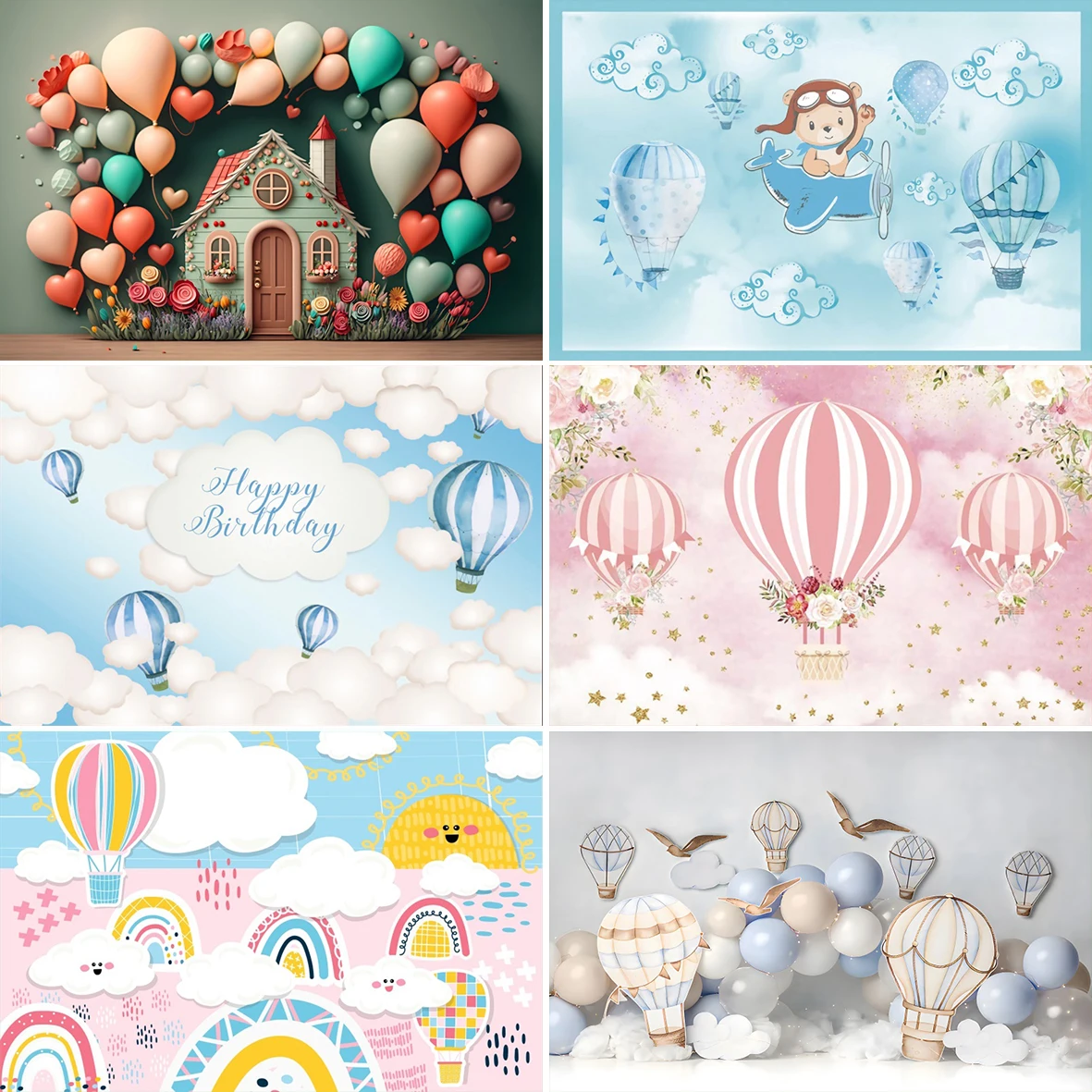 Laeacco Hot Air Balloons Baby Birthday Party Photography Background Cloud Poster Portrait Customized Photo Backdrop Photo Studio
Laeacco Hot Air Balloons Baby Birthday Party Photography Background Cloud Poster Portrait Customized Photo Backdrop Photo Studio