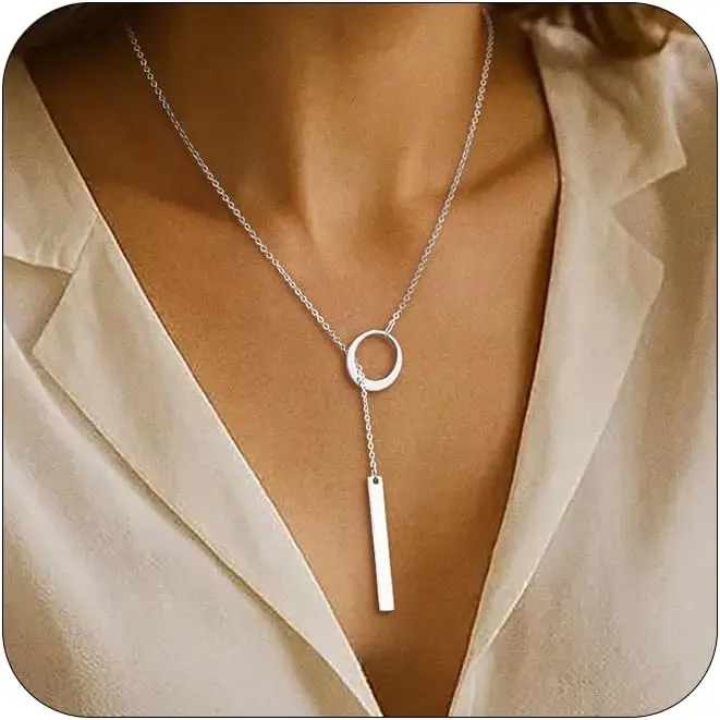 Long Y Necklaces for Women Dainty Lariat Chain Drop Pendant Statement Jewelry
Long Y Necklaces for Women Dainty Lariat Chain Drop Pendant Statement Jewelry