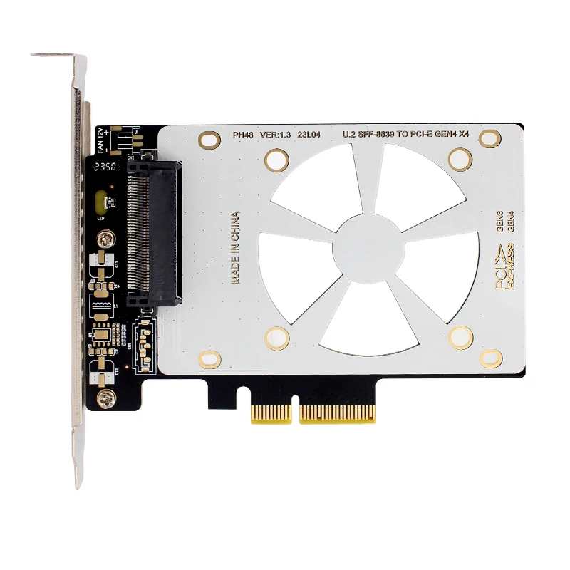 Переходник U.2 в PCIE, переходник PCI Express 3,0 X4/X8/X16 в SFF-8639 U.2, адаптер для Intel 750 2,5 "NVMe PCIE U2 SSD SATA, адаптер SSD
Переходник U.2 в PCIE, переходник PCI Express 3,0 X4/X8/X16 в SFF-8639 U.2, адаптер для Intel 750 2,5 "NVMe PCIE U2 SSD SATA, адаптер SSD