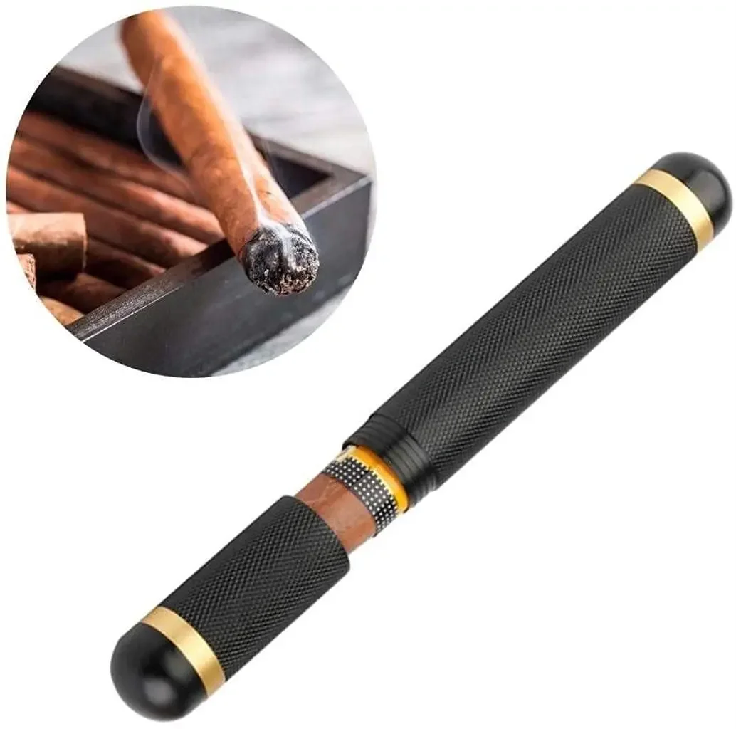 175MM Aluminum Cigar Airtight Container Pre-roll Travel Storage Tube Cone Holder Smell Odor Proof Waterproof Smoking Accessories
175MM Aluminum Cigar Airtight Container Pre-roll Travel Storage Tube Cone Holder Smell Odor Proof Waterproof Smoking Accessories