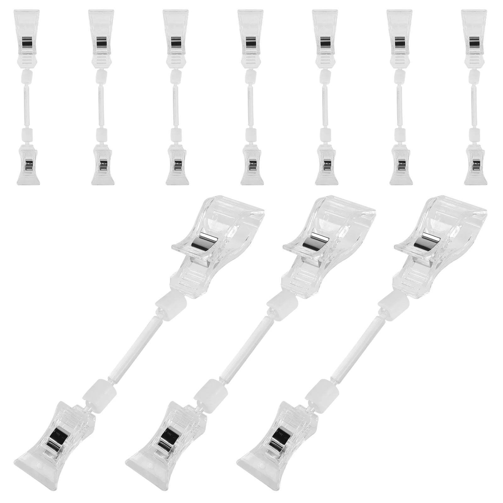 10 Pcs Advertising Clip Clamp Rack Sign Holder Clips Double Head Retail Store Supplies Sided Rotatable Price Tag
10 Pcs Advertising Clip Clamp Rack Sign Holder Clips Double Head Retail Store Supplies Sided Rotatable Price Tag