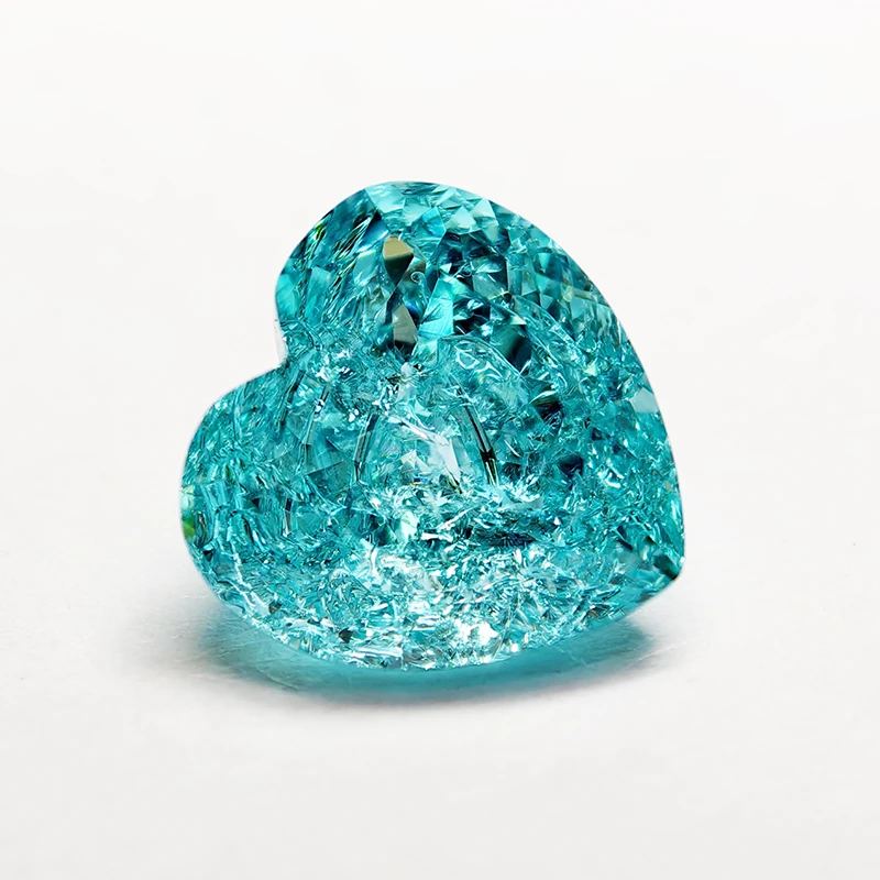 Top Heart Shape Cracked Ice Cut Lab Grown Paraiba Tourmaline Gemstone For DIY Jewelry Making Material Selectable AGL Certificate
Top Heart Shape Cracked Ice Cut Lab Grown Paraiba Tourmaline Gemstone For DIY Jewelry Making Material Selectable AGL Certificate