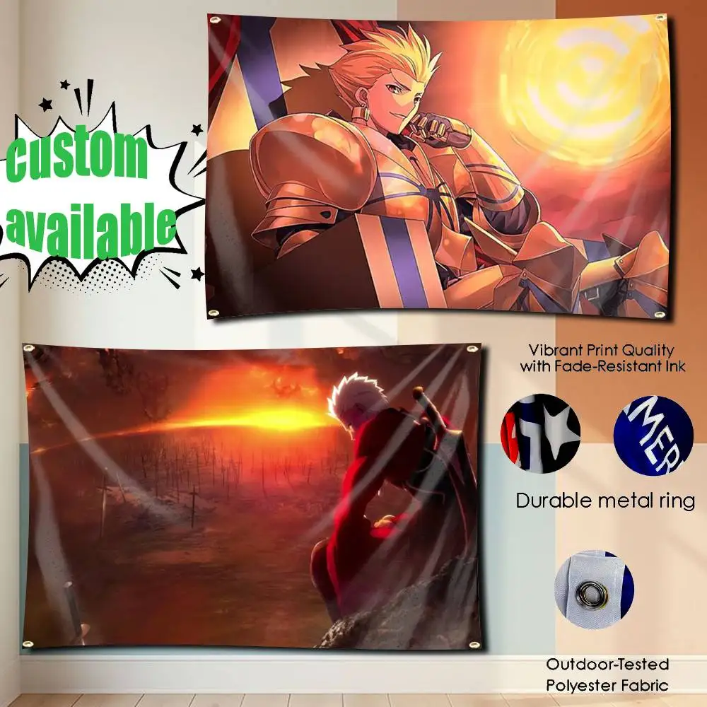 Rin Tohsaka FATE Anime Saber Flag Tapestry Banner for Bedroom Living Room Outdoor Camping Custom Supported
Rin Tohsaka FATE Anime Saber Flag Tapestry Banner for Bedroom Living Room Outdoor Camping Custom Supported