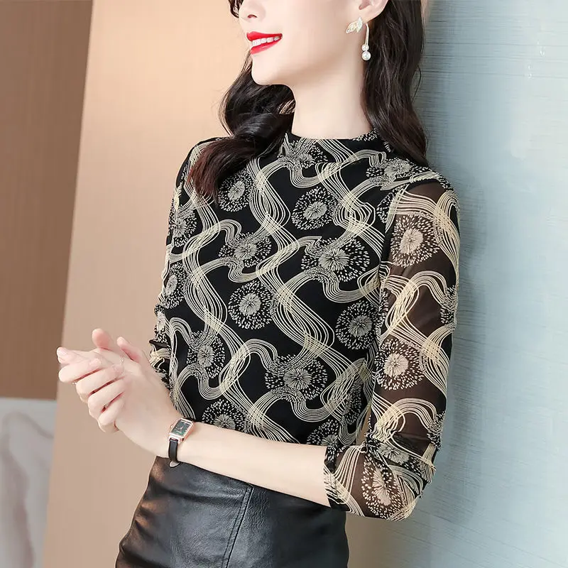 Autumn Winter New Round Neck Golden Silk Thread Fireworks Pattern T-Shirts Striped Long Sleeve High Elasticity Top Tee Basic
Autumn Winter New Round Neck Golden Silk Thread Fireworks Pattern T-Shirts Striped Long Sleeve High Elasticity Top Tee Basic