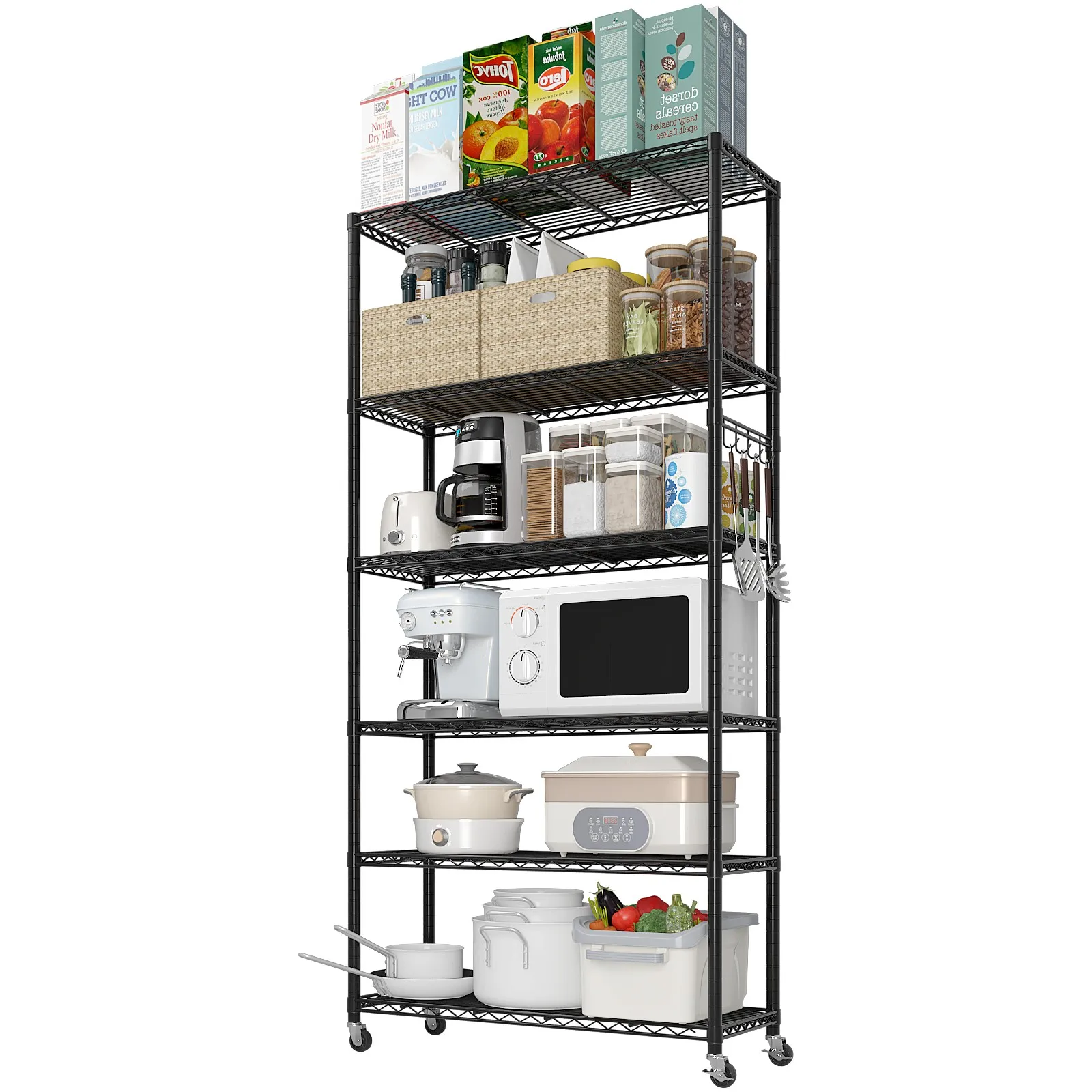 Utility Garage Shelving Unit 6 Shelf Heavy Duty Wire Metal Rack Chrome Organizer
Utility Garage Shelving Unit 6 Shelf Heavy Duty Wire Metal Rack Chrome Organizer