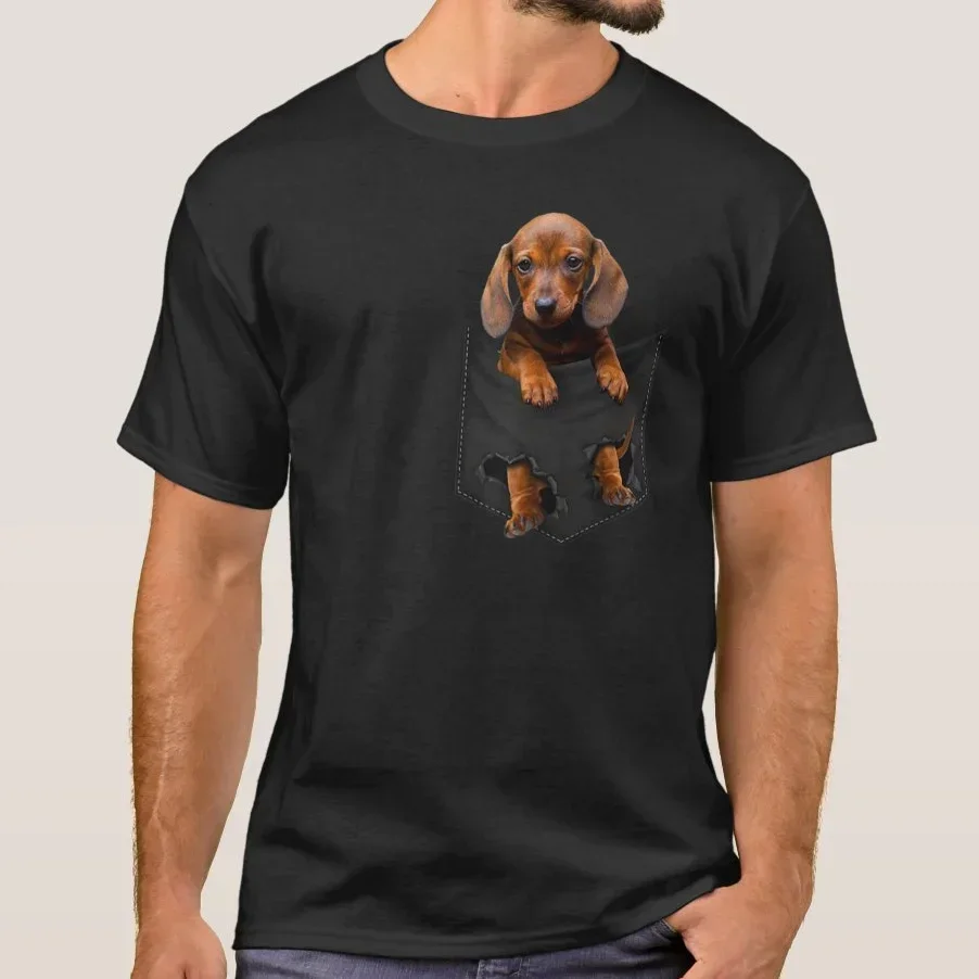 Cute Pocket Dachshund Funny Dog Lovers Gift T-Shirt 100% Cotton O-Neck Short Sleeve Summer Casual Mens T-shirt Streetwear
Cute Pocket Dachshund Funny Dog Lovers Gift T-Shirt 100% Cotton O-Neck Short Sleeve Summer Casual Mens T-shirt Streetwear
