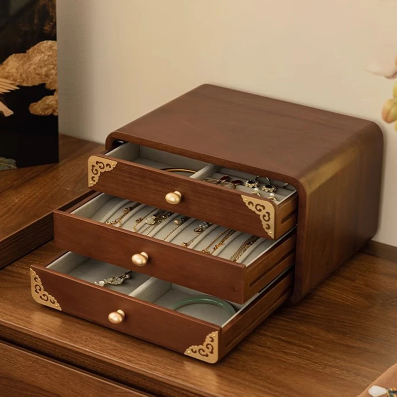 Wooden Jewelry Storage Box Vintage Luxury Organizer Box Earring Bracelet Necklace Ring Storage Stand Jewelry Gift Display Case
Wooden Jewelry Storage Box Vintage Luxury Organizer Box Earring Bracelet Necklace Ring Storage Stand Jewelry Gift Display Case