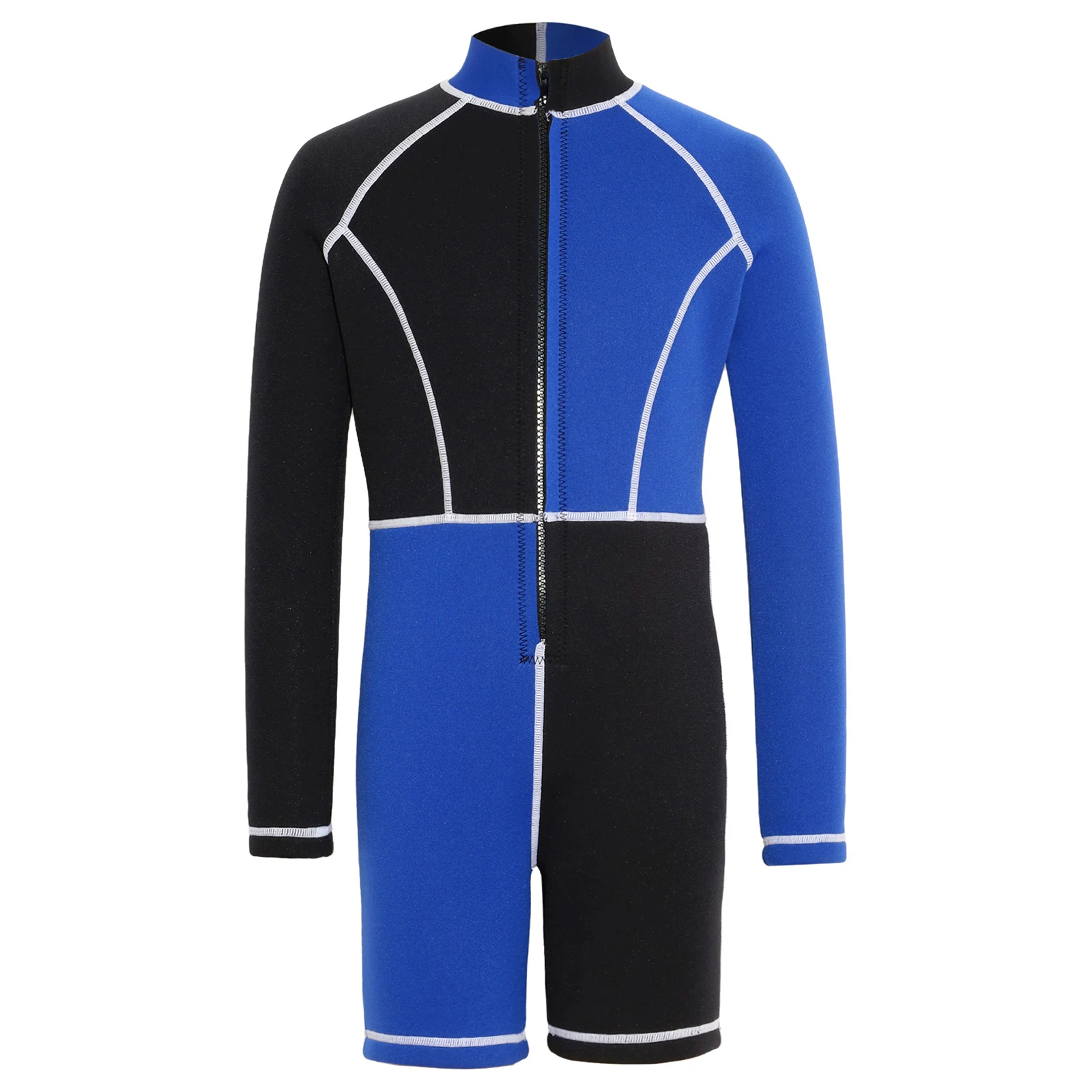 Kids Girls Boys Swim Leotard Color Block Wetsuit Zipper Jumpsuit Long Sleeve Thigh Length Bodysuit for Beach Ocean Pool Training
Kids Girls Boys Swim Leotard Color Block Wetsuit Zipper Jumpsuit Long Sleeve Thigh Length Bodysuit for Beach Ocean Pool Training