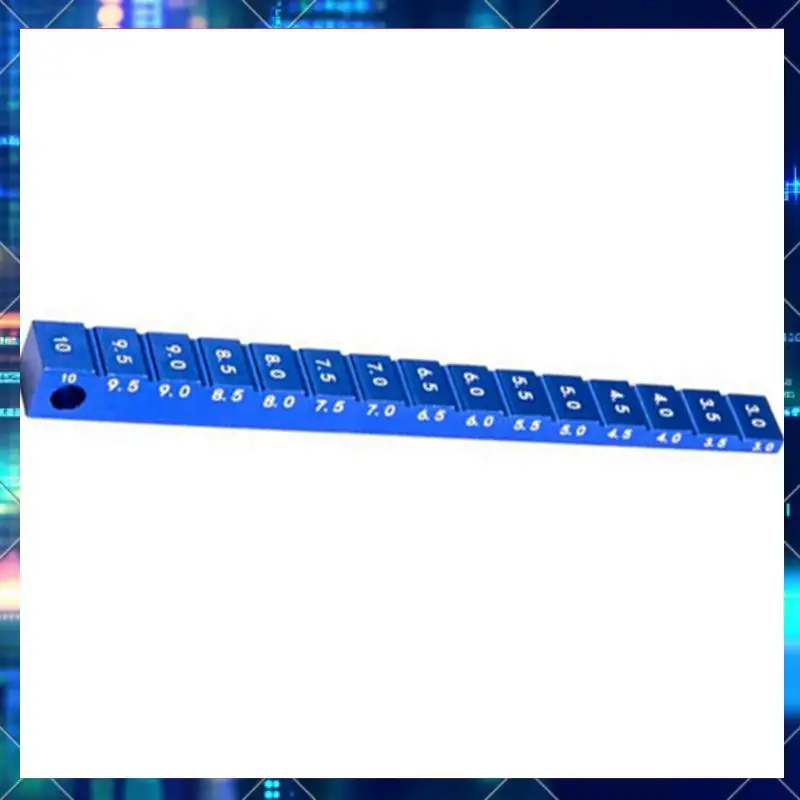 2X Adjustable Ruler Adjusting RC Car Ride Height 3-10Mm & Wheel Rim Camber Tools RC Car Part Blue-AA02
2X Adjustable Ruler Adjusting RC Car Ride Height 3-10Mm & Wheel Rim Camber Tools RC Car Part Blue-AA02