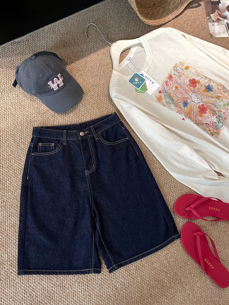 Casual Loose Wide Leg Original Color Jeans Shorts Five-Point Pants Mid-Length Soft Lenzing Cotton American Retro Style
Casual Loose Wide Leg Original Color Jeans Shorts Five-Point Pants Mid-Length Soft Lenzing Cotton American Retro Style