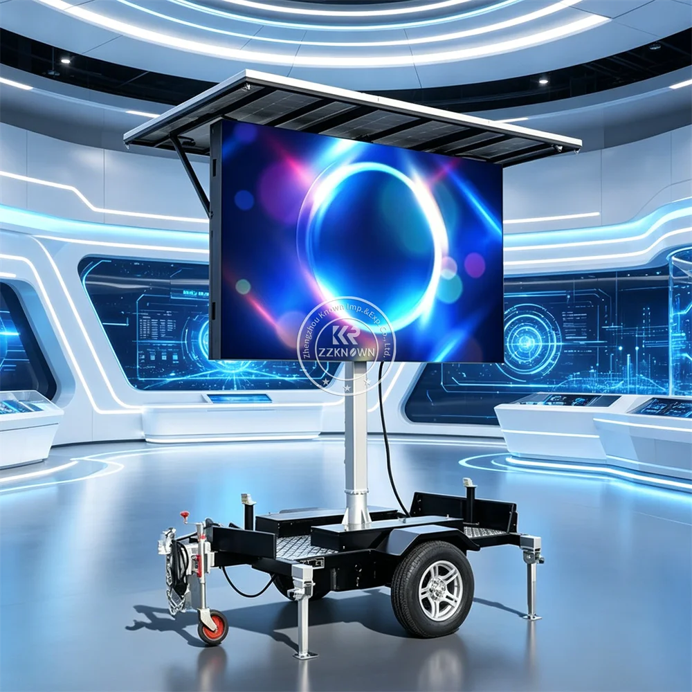 Outdoor Solar Powered LED Display Trailer Mobile Billboard Truck Digital Advertising Screen Trailer With Remote Control
Outdoor Solar Powered LED Display Trailer Mobile Billboard Truck Digital Advertising Screen Trailer With Remote Control