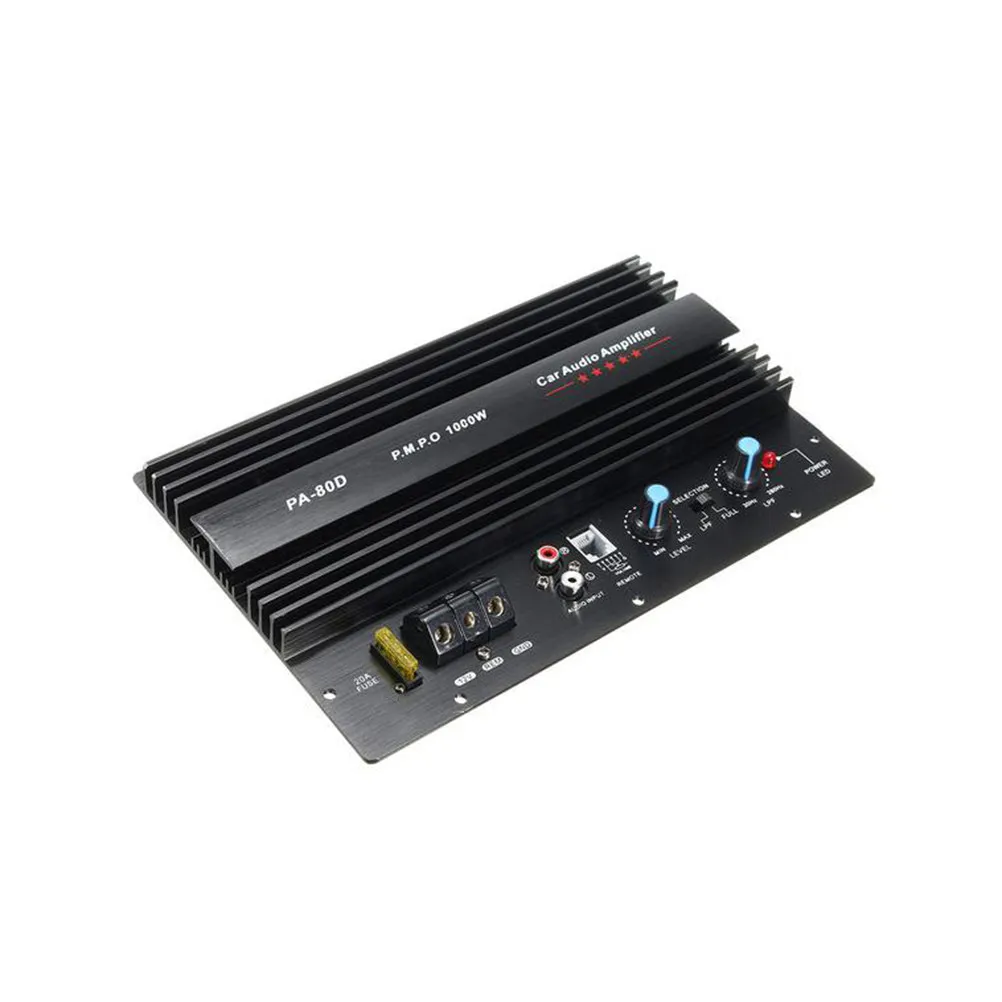 Car Audio 12V 1000W Mono Bass Full Range Subwoofers Amplifier Built-in Line Converter High Level Speaker Input Remote Control
Car Audio 12V 1000W Mono Bass Full Range Subwoofers Amplifier Built-in Line Converter High Level Speaker Input Remote Control