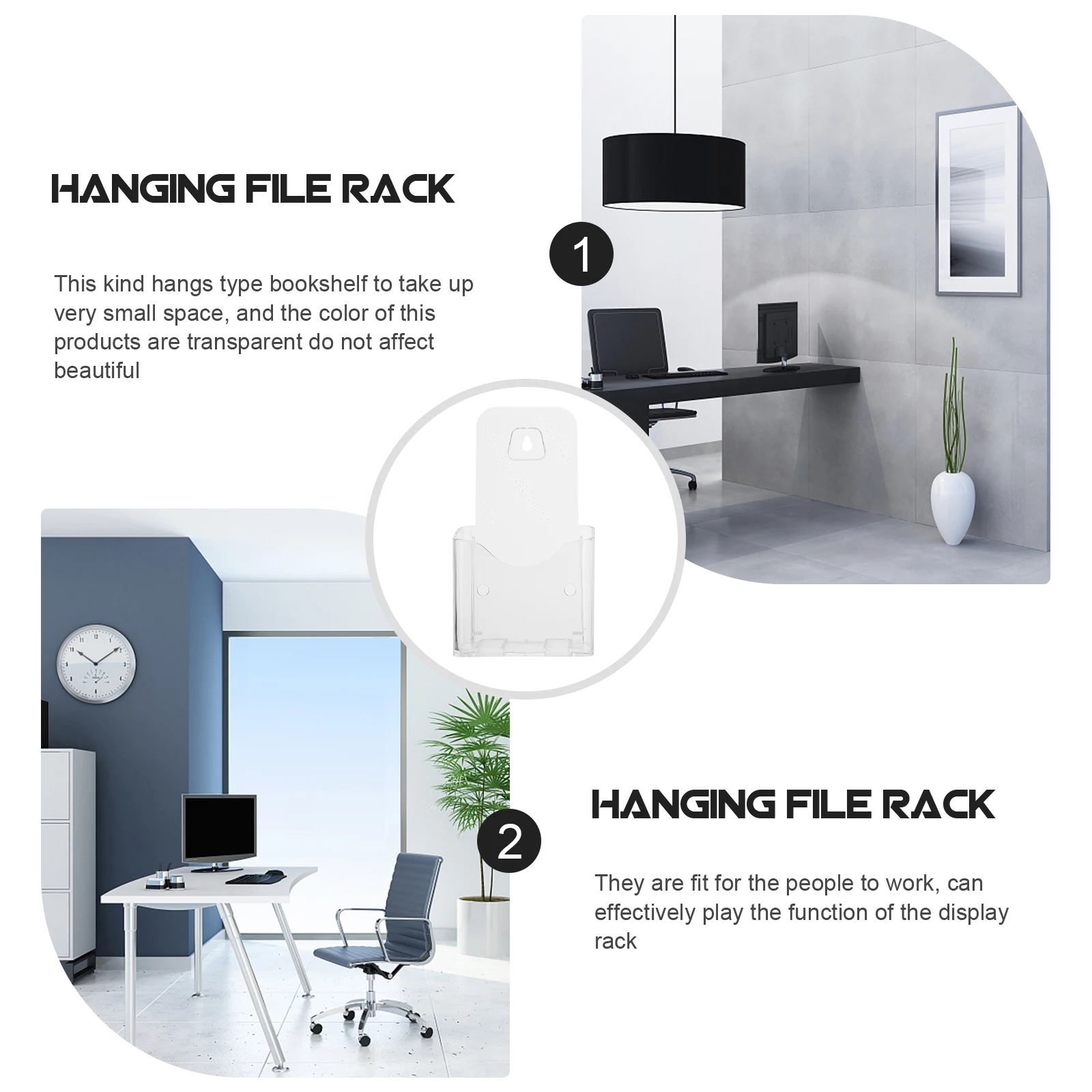 2Pcs Transparent Acrylic Document Holder Desk Catalog Shelf Hanging File ganizer Storage Boxes WallMounted Office Display Racks
2Pcs Transparent Acrylic Document Holder Desk Catalog Shelf Hanging File ganizer Storage Boxes WallMounted Office Display Racks