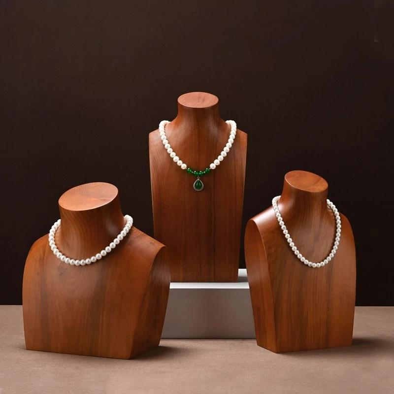 High end jewelry display necklace portrait neck display stand solid wood portrait stand necklace display stand
High end jewelry display necklace portrait neck display stand solid wood portrait stand necklace display stand