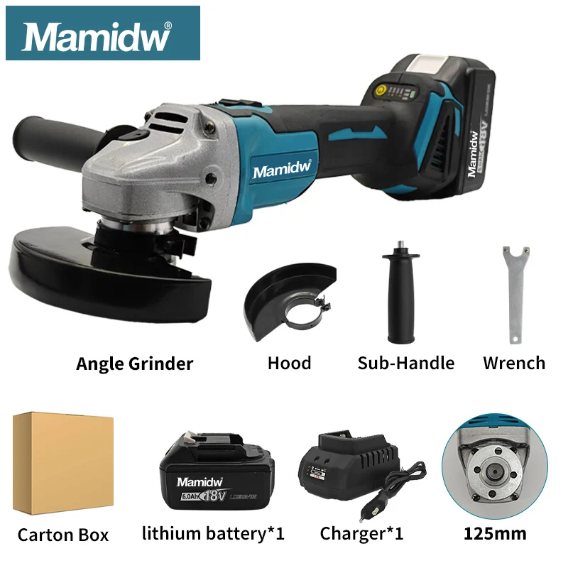 Mamidw DGA404 125mm/100mm Brushless Lithium Electric Angle Grinder Rechargeable Cutting Machine High For Makita Battery PIN
Mamidw DGA404 125mm/100mm Brushless Lithium Electric Angle Grinder Rechargeable Cutting Machine High For Makita Battery PIN